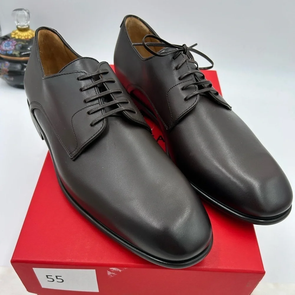 Men's Salvatore Ferragamo Fosco Leather Oxford's size 9E made in Italy